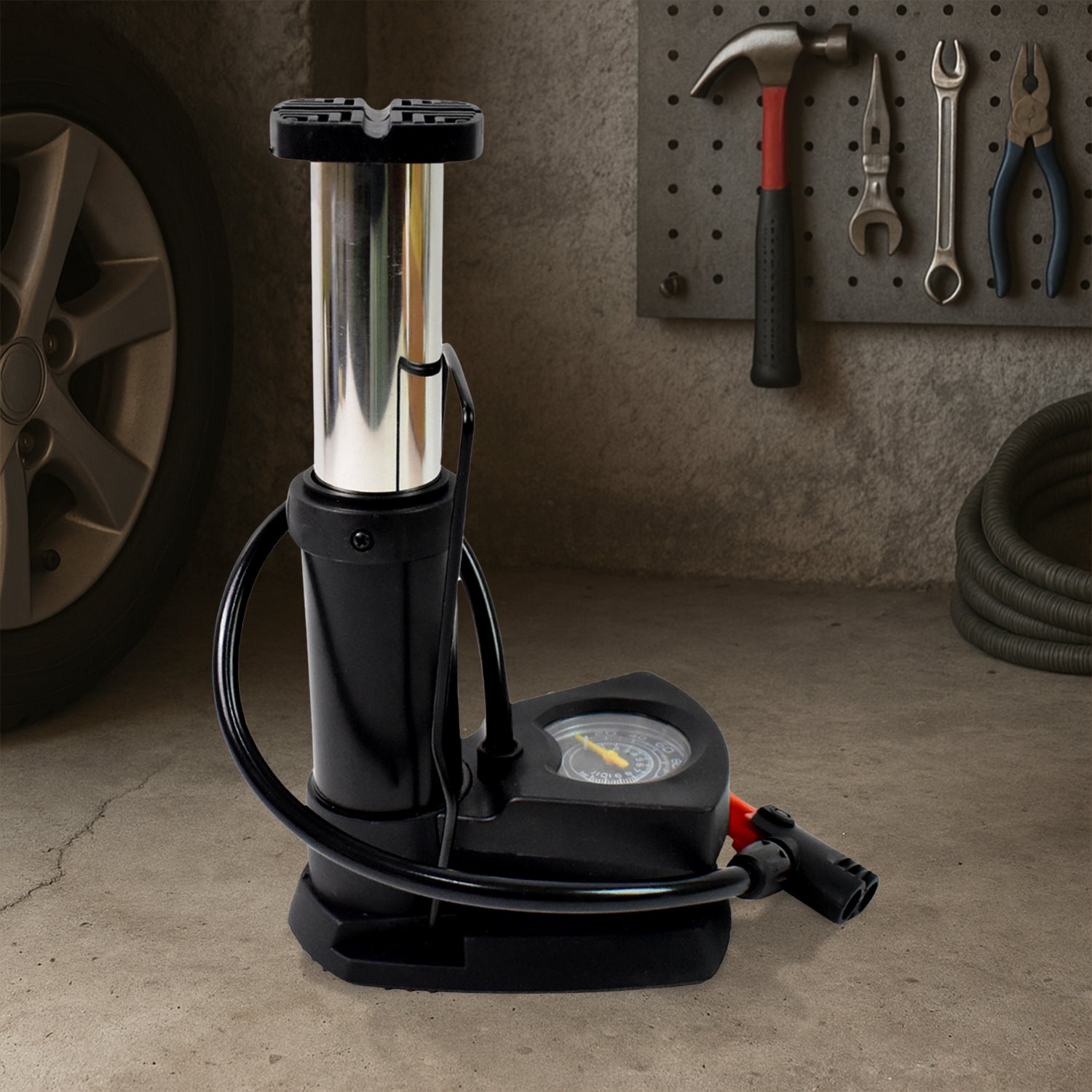 Portable Mini Bike Pump / Cycle Pump Foot (1 Pc) Portable Mini Bike Pump / Cycle Pump Foot (1 Pc)